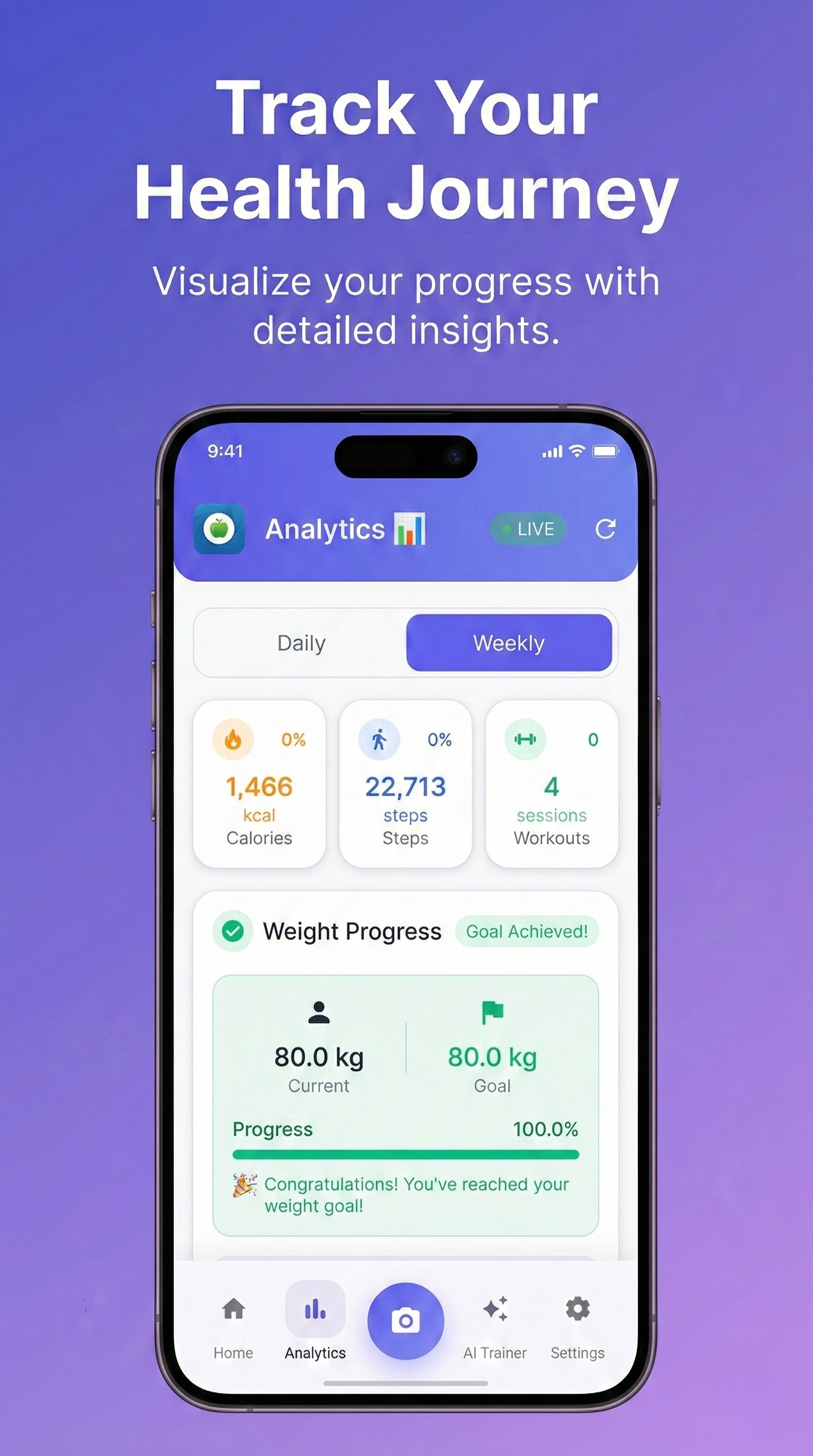 Calorie Vita App Screenshot 6